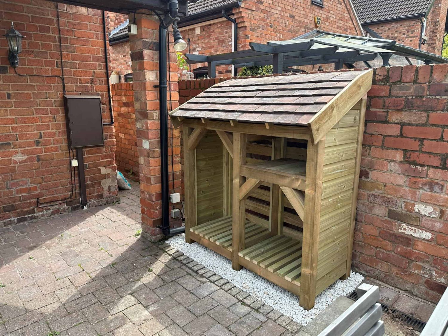 Doreen - Slate Roofed Log Store - Image 5