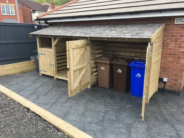 Martin - Bin and Log Store with Slate Roof - Image 4