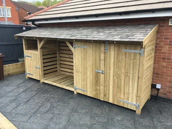 Martin - Bin and Log Store with Slate Roof - Image 2