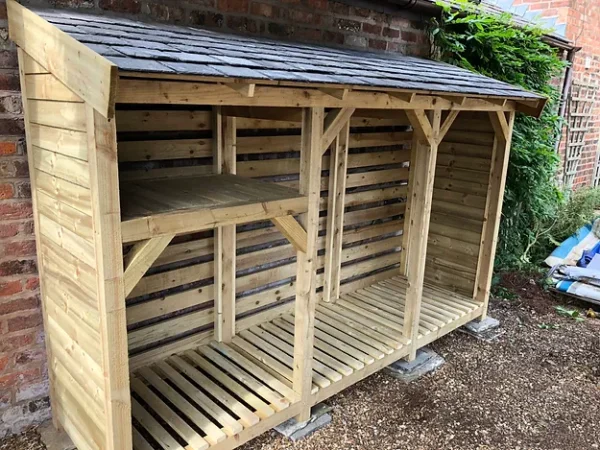 Frank - Slate Roof Log Store - Image 3