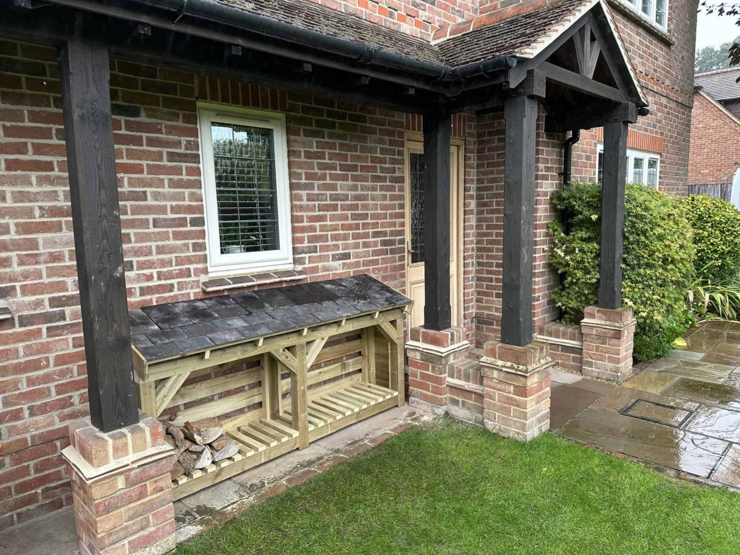 Charlie - Small, Slate Roof Log Store - Image 3