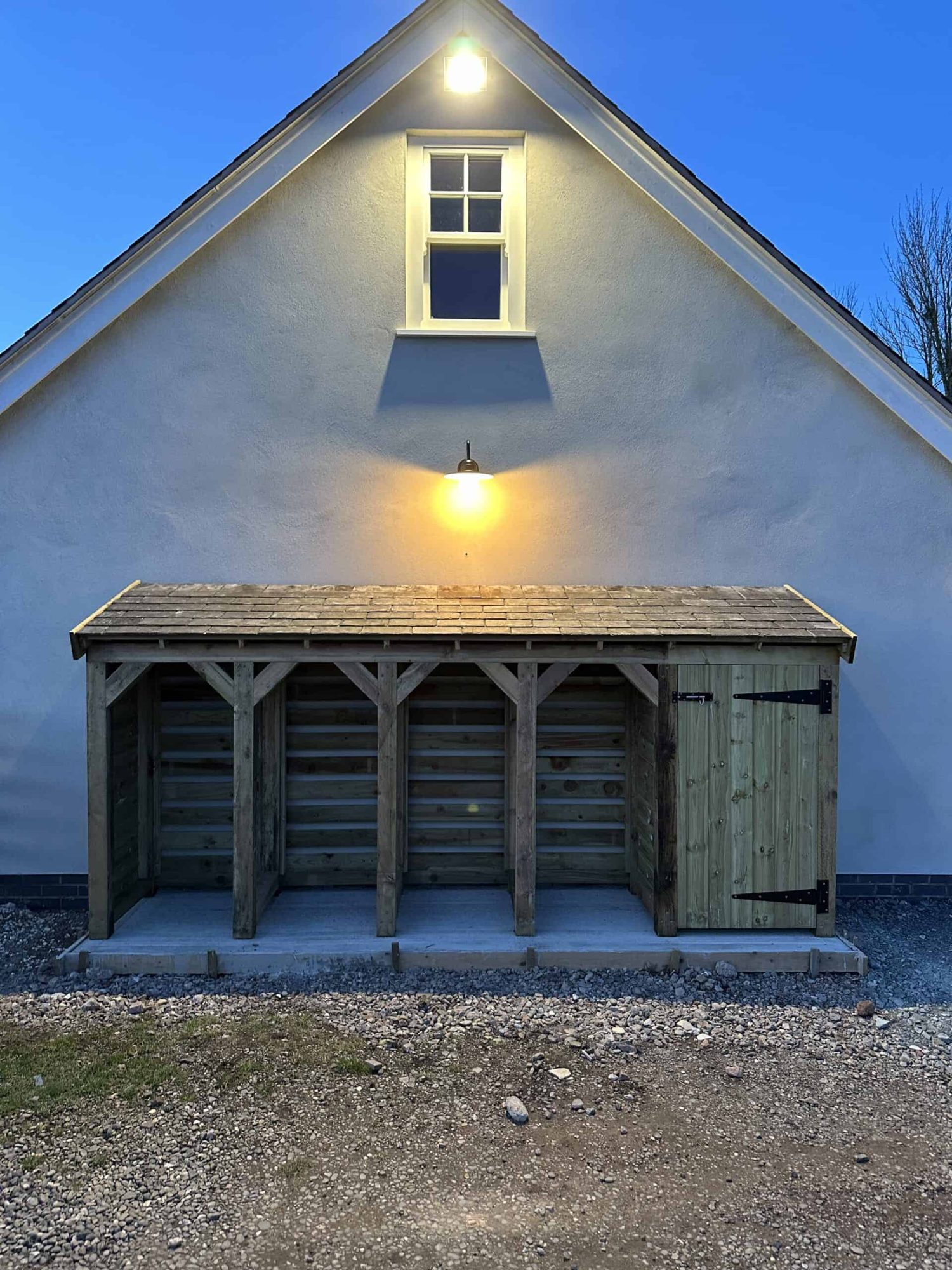 4 Bay Bin and Parcel Store with Slate Roof - Image 5
